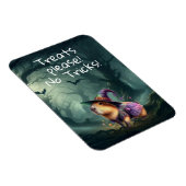 Cute and Witchy Halloween Capybara  マグネット (右側)