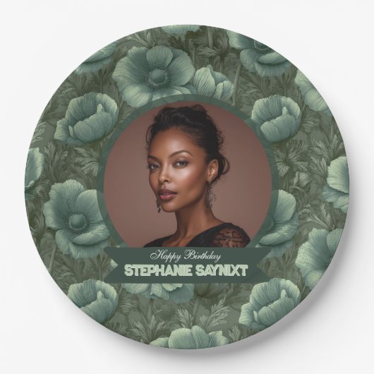 Cute Anemones 5Th Birthday Unique ペーパープレート (正面)