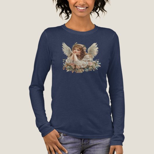 Cute Angel / Cherub / Guardian Angel トライブレンドTシャツ (正面)