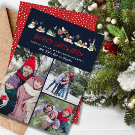 Cute Angel Peace on Earth写真クリスマス3枚 シーズンカード