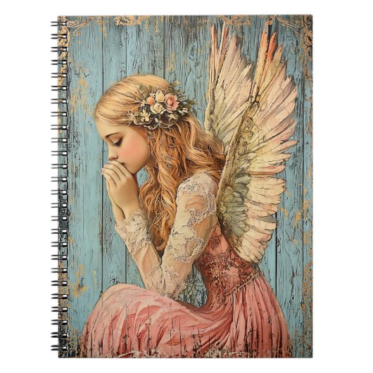 Cute Angel Spiral Notebook ノートブック (正面)