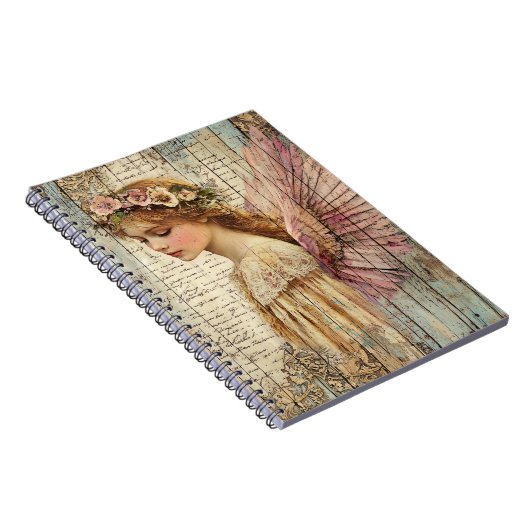 Cute Angel Spiral Notebook ノートブック (右側)