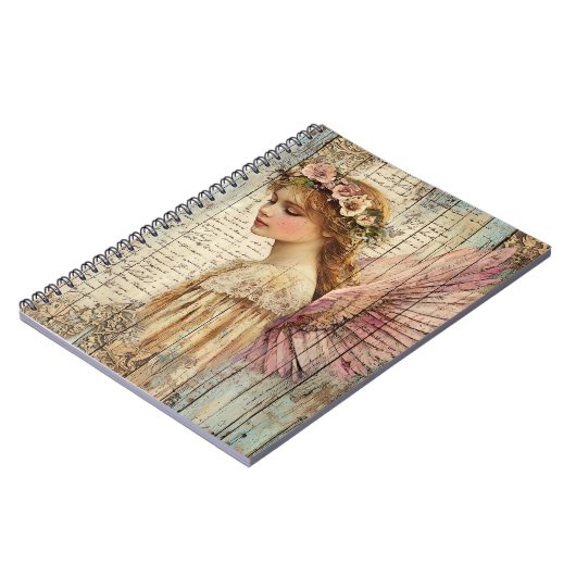 Cute Angel Spiral Notebook ノートブック (左側)