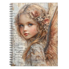 Cute Angel Spiral Notebook ノートブック