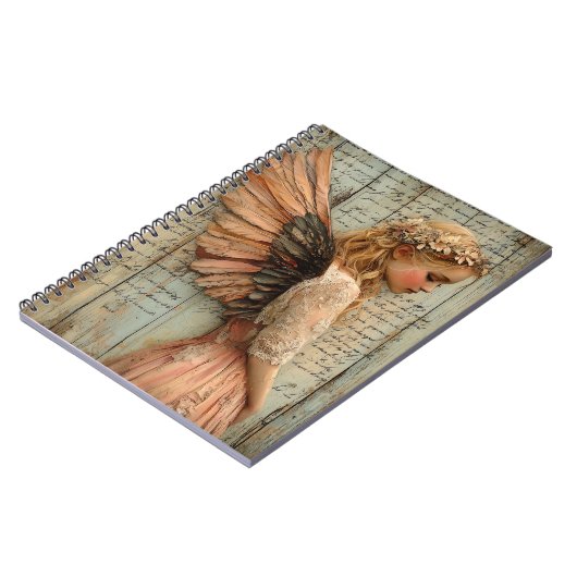 Cute Angel Spiral Notebook ノートブック (左側)