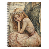 Cute Angel Spiral Notebook ノートブック (正面)