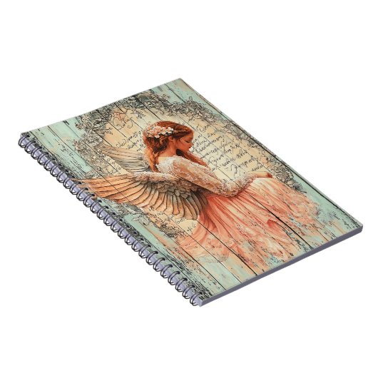 Cute Angel Spiral Notebook ノートブック (右側)