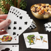 Cute Angry Baby T-Rex RAWR Cartoon Playing Cards トランプ (インサイチュ)