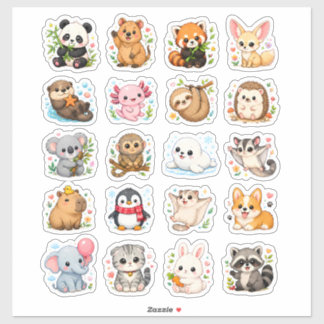 Cute Animal aesthetic stickers シール