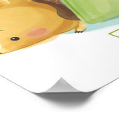 Cute Animal Alphabet ポスター (角)