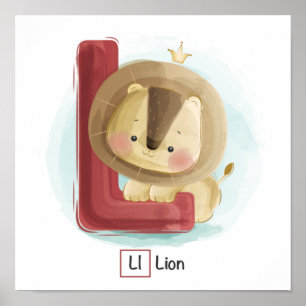 Cute Animal Alphabet ポスター