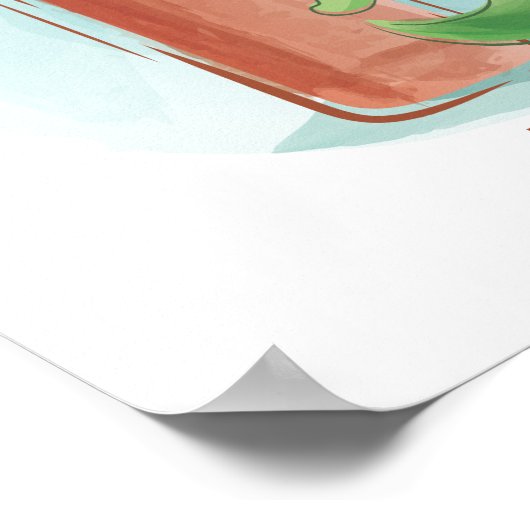 Cute Animal Alphabet ポスター (角)