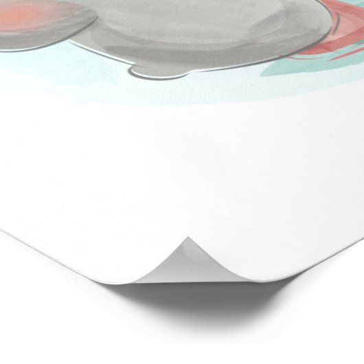 Cute Animal Alphabet ポスター (角)