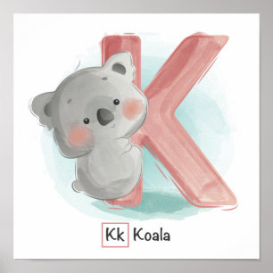 Cute Animal Alphabet ポスター