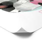 Cute Animal Alphabet ポスター (角)