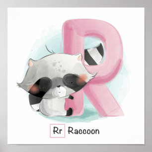Cute Animal Alphabet ポスター