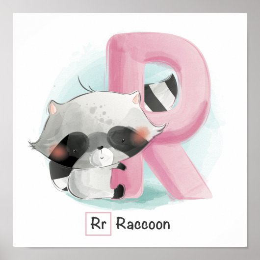 Cute Animal Alphabet ポスター (正面)