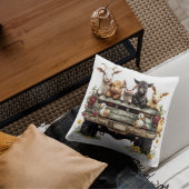 Cute Animal Farm On Pillow クッション