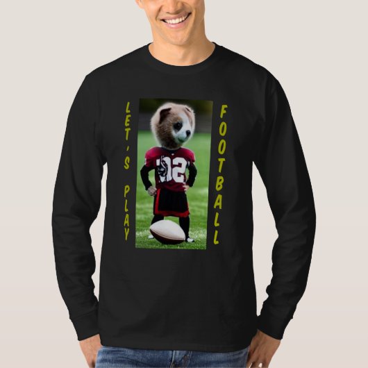 Cute Animal Football player Tシャツ (正面)