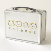 Cute animal friends face  Case-Mate iPhone case Bu メタルランチボックス (裏面)