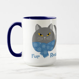 Cute Animal 'Fur Real' Cat Mug マグカップ