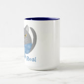 Cute Animal 'Fur Real' Cat Mug マグカップ (中央)