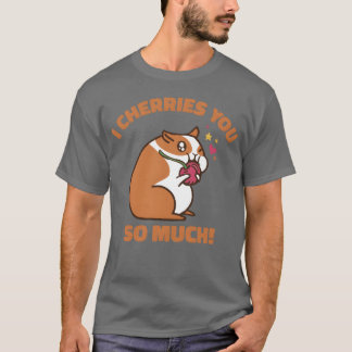Cute Animal Hamster Cherry Pet Food Pet Hamster gi Tシャツ