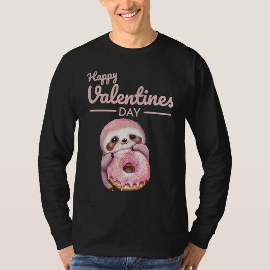 Cute Animal Heart Panda  Happy Valentine Day  20 Tシャツ (正面)