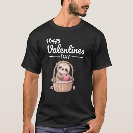 Cute Animal Heart Panda Happy Valentine Day 41 Tシャツ (正面)