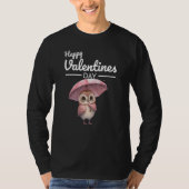 Cute Animal Heart Panda Happy Valentine Day  47 Tシャツ (正面)