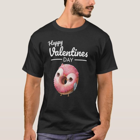 Cute Animal Heart Panda Happy Valentine Day  57 Tシャツ (正面)