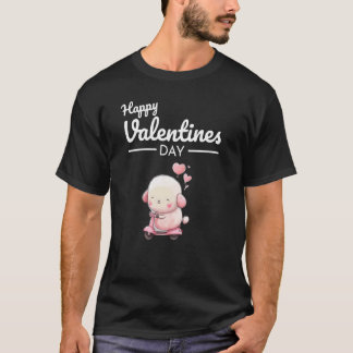 Cute Animal Heart Panda Happy Valentine Day  83 Tシャツ