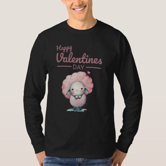 Cute Animal Heart Panda Happy Valentine Day  85 Tシャツ (正面)