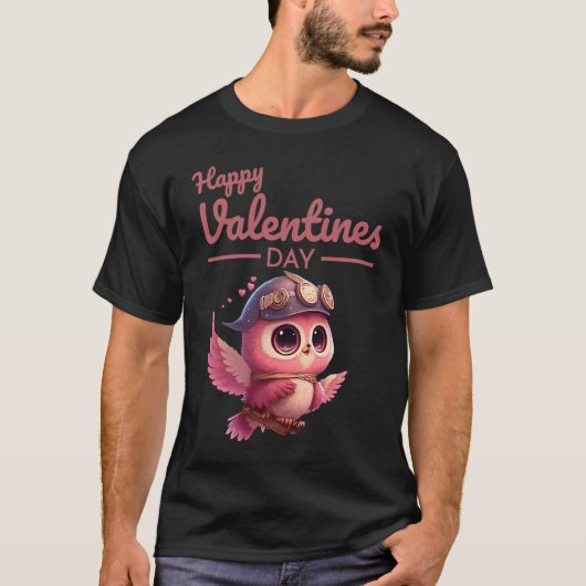 Cute Animal Heart Panda  Happy Valentine Day  9 Tシャツ (正面)