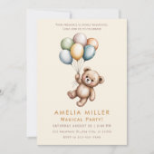 Cute Animal Theme Party 招待状 (正面)