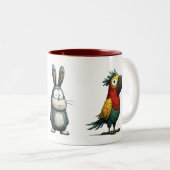 Cute Animal Trio Coffee Cup ツートーンマグカップ (正面右)