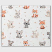 Cute Animal Wrapping Paper ラッピングペーパー (フラット)