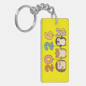 Cute Animals 2026 Happy New Year-60822 キーホルダー (正面左)