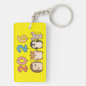 Cute Animals 2026 Happy New Year-60822 キーホルダー (裏面)