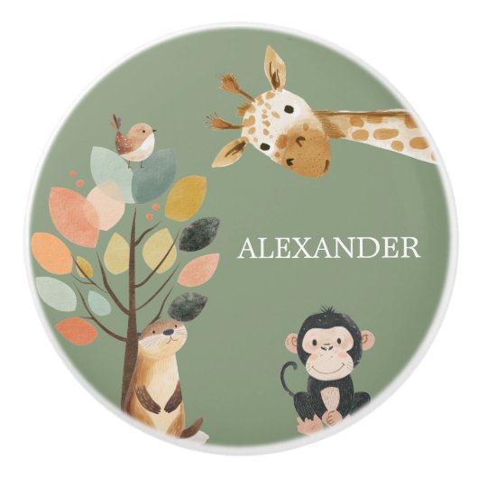 Cute Animals Ceramic Knob セラミックノブ (正面)