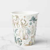 Cute animals illustration on a white background 紙コップ (正面)