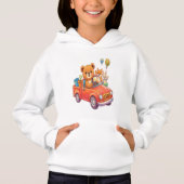 Cute Animals in a Red Truck: Bear, Fox, and Bunny  (正面)