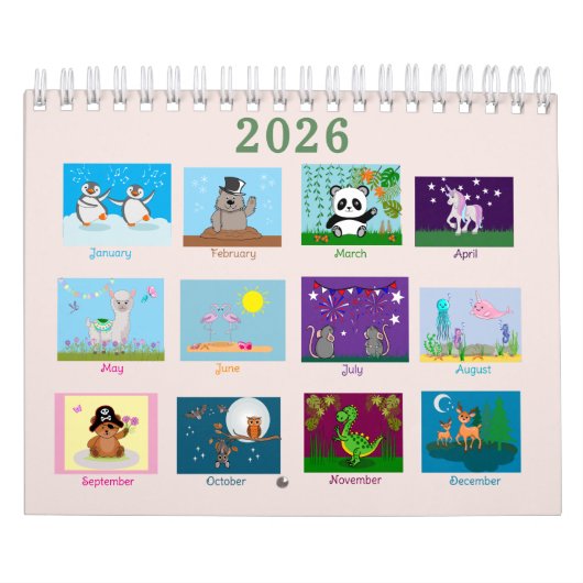 Cute Animals Two Page  カレンダー (カバー)