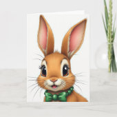 Cute Animated Animal Portrait Card カード (正面)