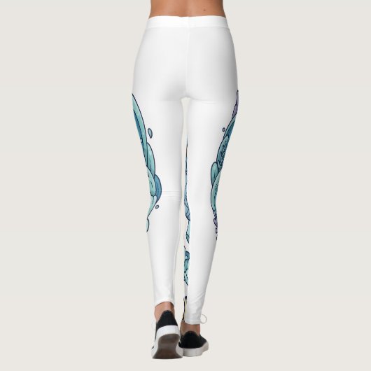 Cute Anime Aquarius Zodiac Sign Leggings  レギンス (裏面)