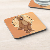 Cute Anime Boy in Bear コースター (左側)