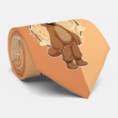 Cute Anime Boy in Bear ネクタイ (ロール)