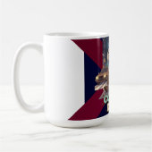 Cute Anime Boy Running in the City with Coffee コーヒーマグカップ (左)