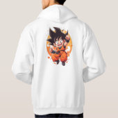 Cute Anime Boy Warrior T-Shirt Japanese Manga Grap パーカ (裏面)