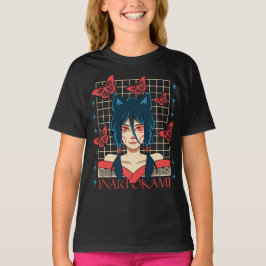 Cute Anime Butterfly Girl T-Shirt | Japanese Aesth Tシャツ